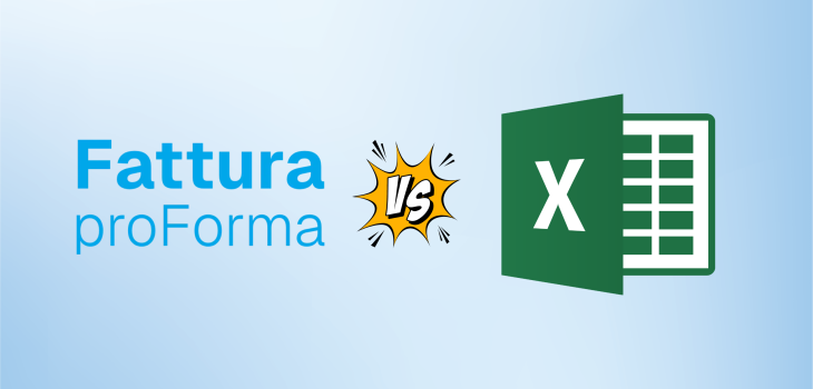 Fattura proforma vs in excel